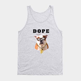 Dope bulldog with Korean letters Tank Top